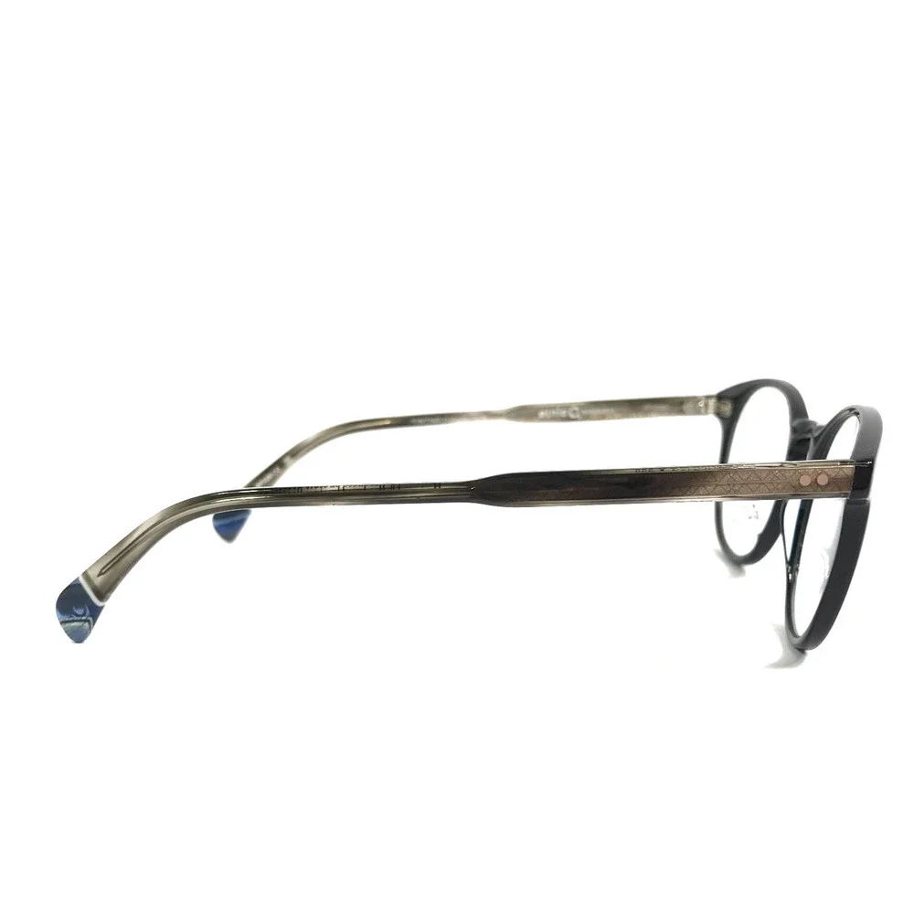 Etnia Barcelona Eyeglasses Frames KREUZBERG III BKBL Black Blue Round 49-20-145